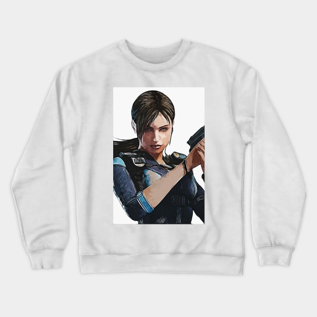 ✪ A Tribute to Jill Valentine ✔ Crewneck Sweatshirt by Naumovski